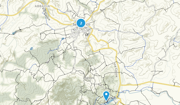 San Quirico d'Orcia, Tuscany Map