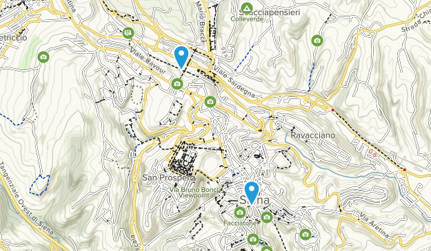 Siena, Tuscany Map