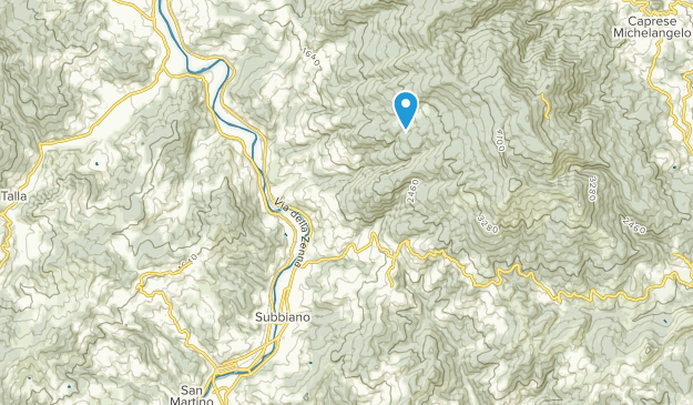 Subbiano, Tuscany Map