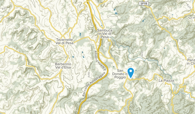 Tavarnelle Val di Pesa, Tuscany Map