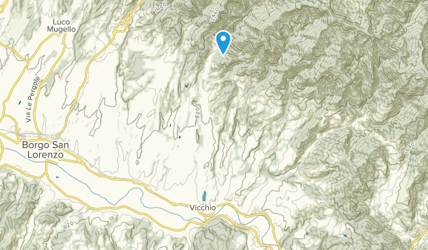 Vicchio, Tuscany Map