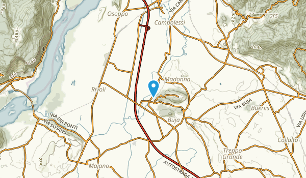 Buja, Udine Map