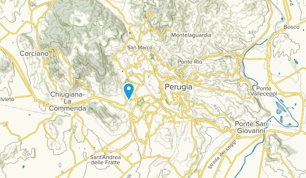 Perugia, Umbria Map