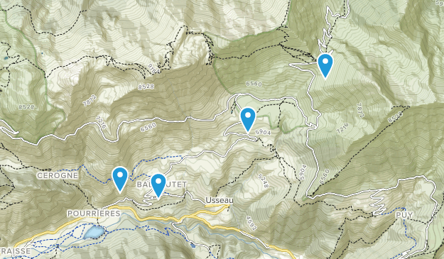 Usseaux, Umbria Map
