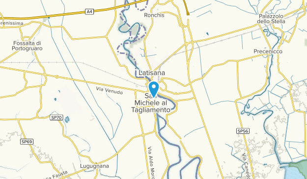 San Michele al Tagliamento, Veneto Map