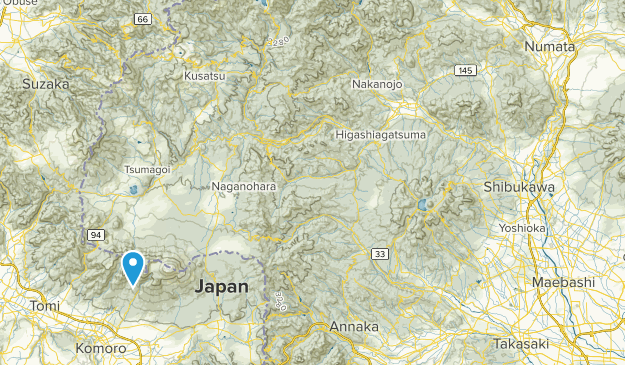 吾妻郡, 群馬県 Map