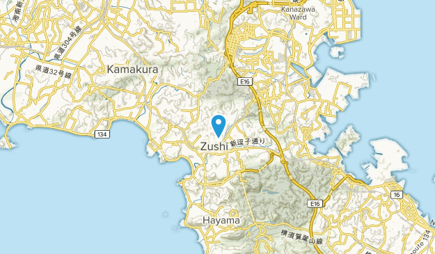 Zushi, Kanagawa Prefecture Map