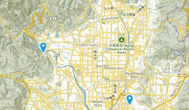 京都市, Kyoto Map