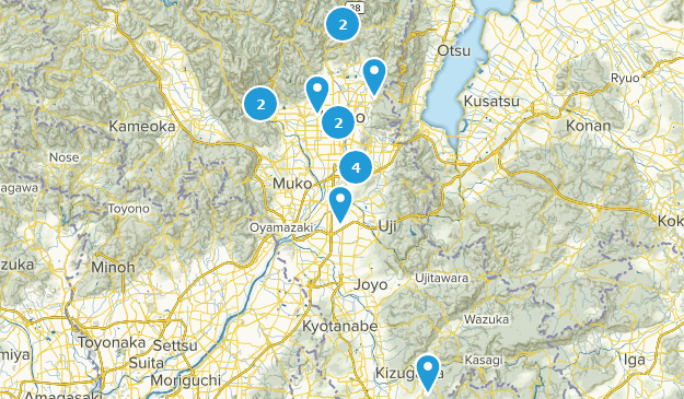 Kioto, Kyoto Map