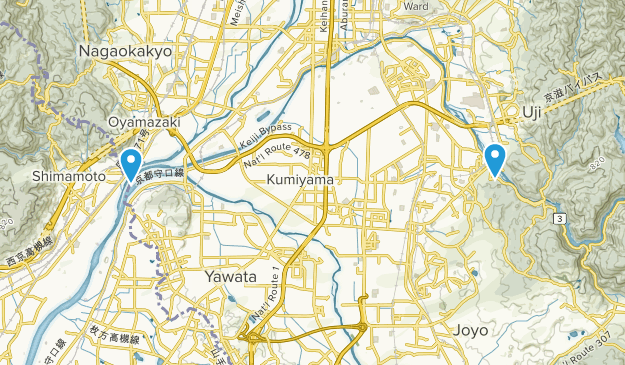 Uji, Kyoto Map