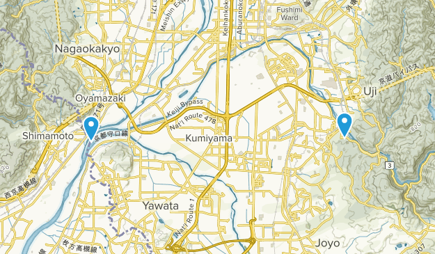 Uji, Kyoto Map