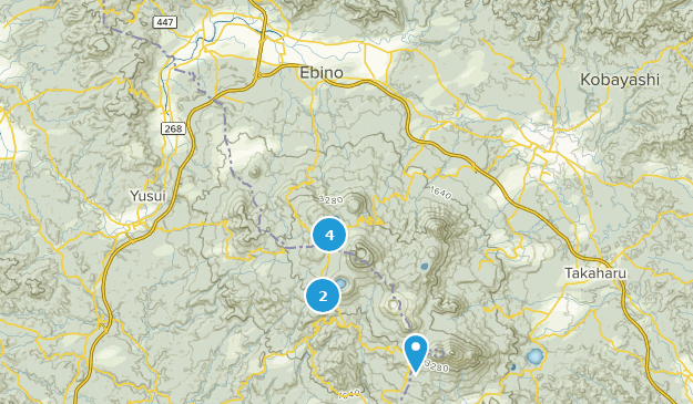 Ebino, Miyazaki Map