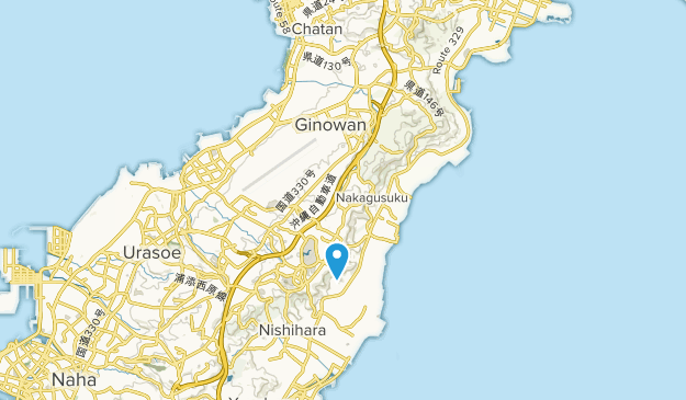 Ginowan Shi, Okinawa Map