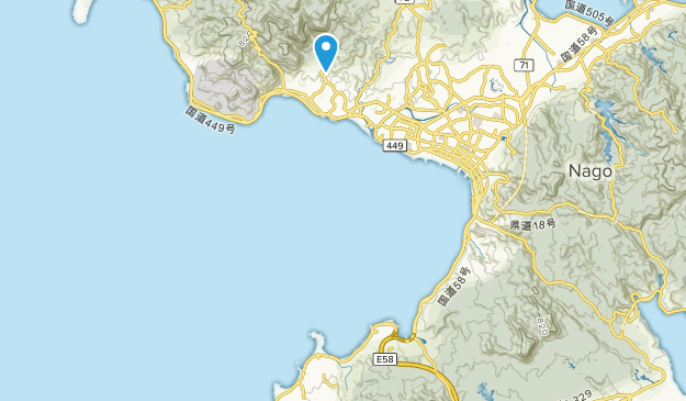 Nago, Okinawa Prefecture Map