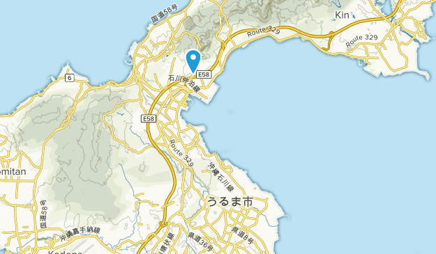 Uruma Shi, Okinawa Map