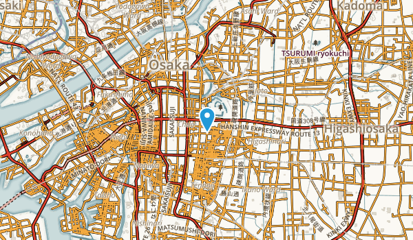 Banbachō, Osaka Map