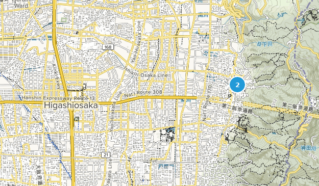 Higashiōsaka, Osaka Map