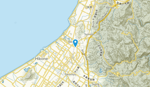 Hikone, Shiga Map