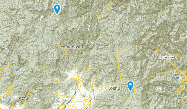 Kōshu, Yamanashi Map