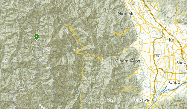 Minami-alps, Yamanashi Map