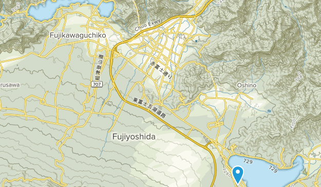 Minamitsuru District, Yamanashi Map