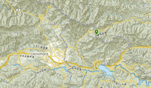 Uenohara, Yamanashi Map