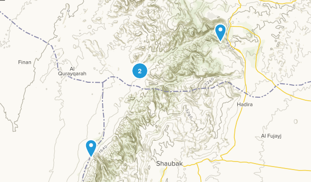 Dana, Jordan Map