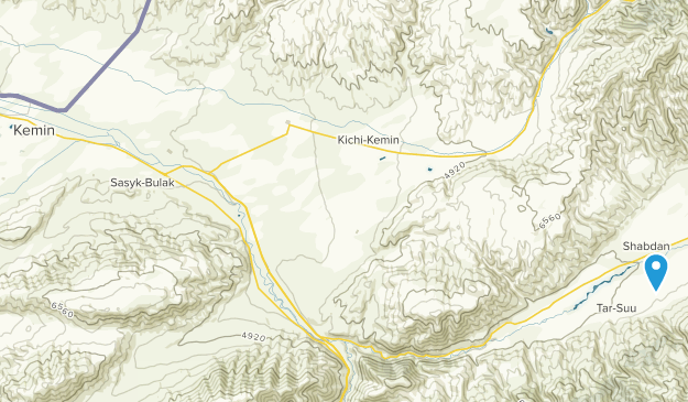 Kemin, Chuy Map