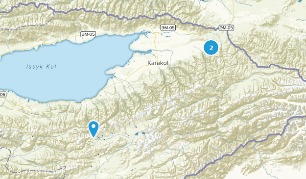 , Ysyk-Köl Map