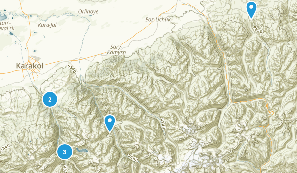 Ak-Suu, Ysyk-Köl Map