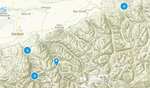 Ak-Suu, Ysyk-Köl Map