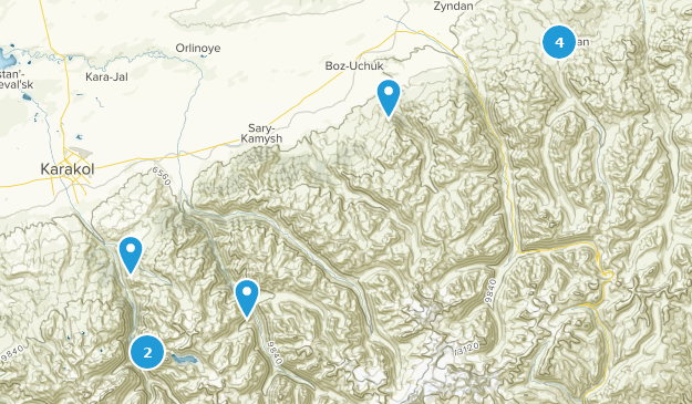 Ak-Suu, Ysyk-Köl Map