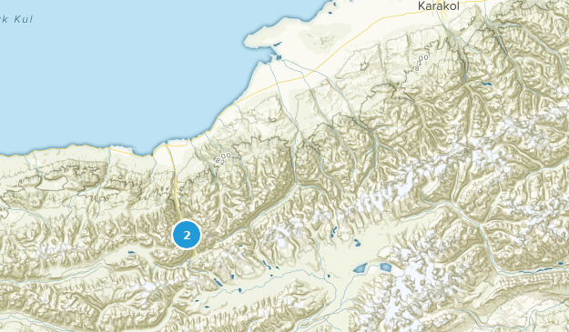 Djeti-Oguz kurort, Ysyk-Köl Map