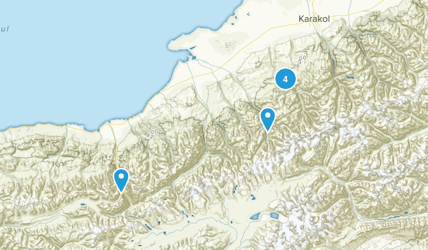 Jeti-Oguz, Ysyk-Köl Map