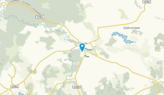 Cīrava, Courland Map