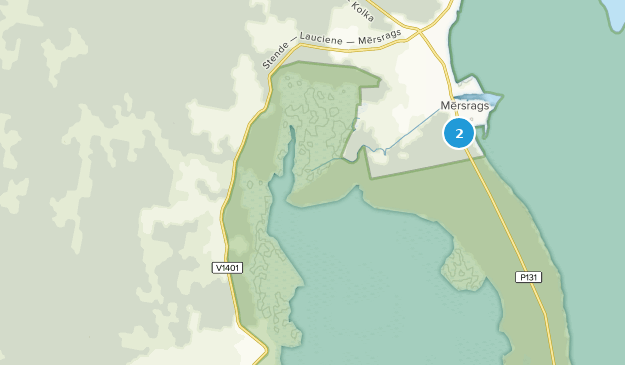 Mērsrags, Courland Map