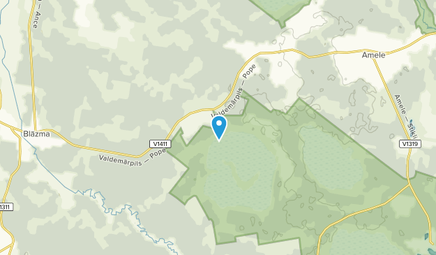 Puze, Courland Map