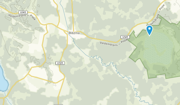 Puze, Courland Map