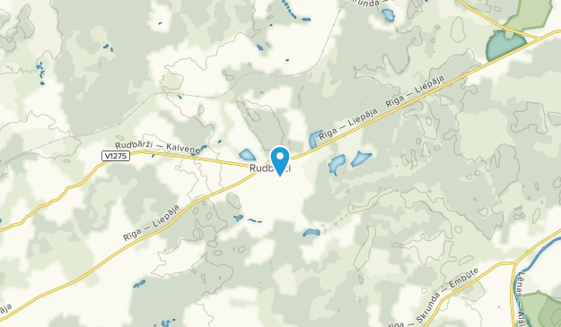Rudbārži Parish, Courland Map