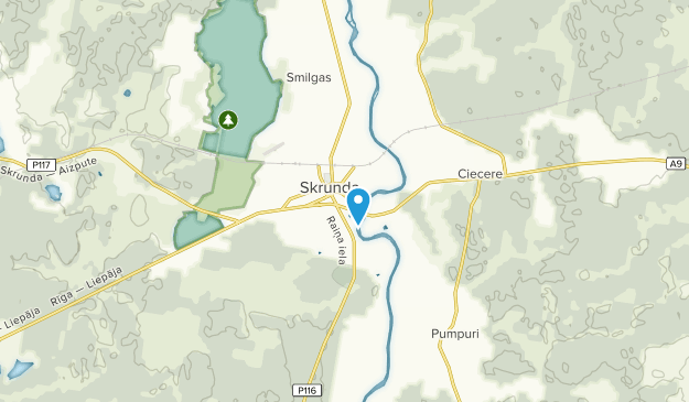 Skrunda, Courland Map