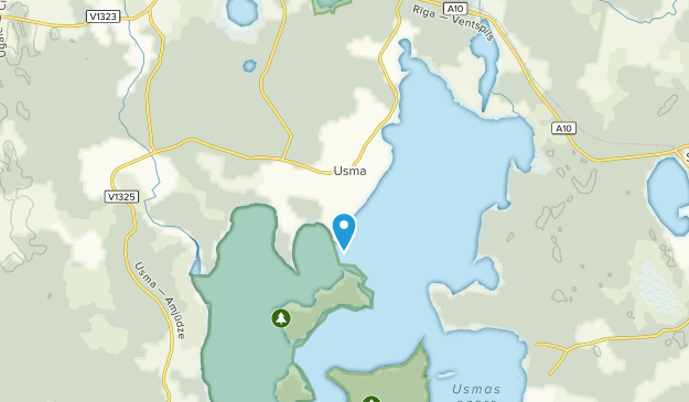 Usma, Courland Map
