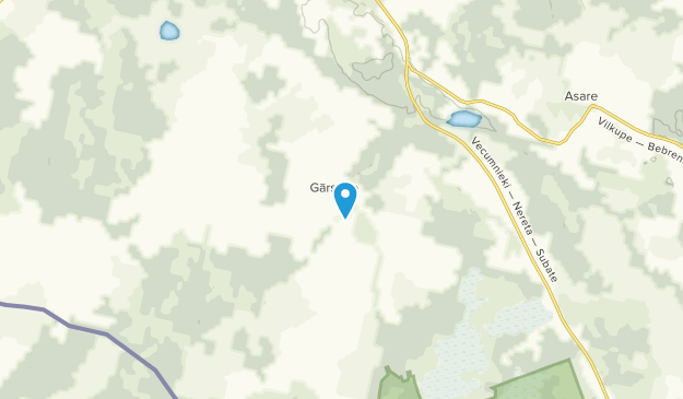 Gārsene, Semigallia Map