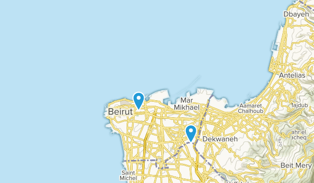 , Beirut Map