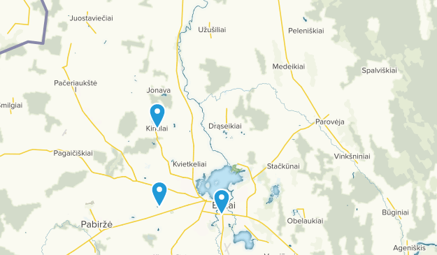 Biržai District Municipality, Panevežys Map