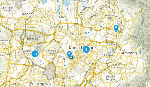Kuala Lumpur, Malaysia Map