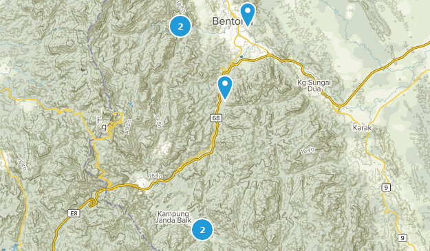 Bentong, Pahang Map