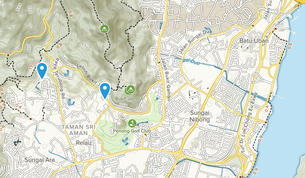 Brayan Lepas, Penang Map