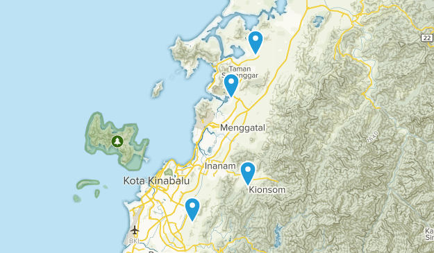 Kota Kinabalu, Sabah Map