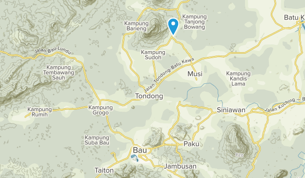 Bau, Sarawak Map