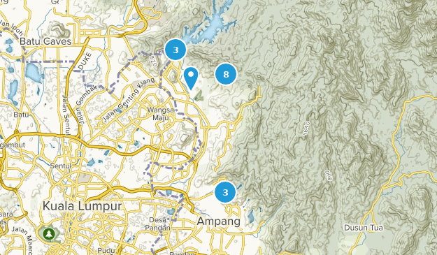 Ampang, Selangor Map